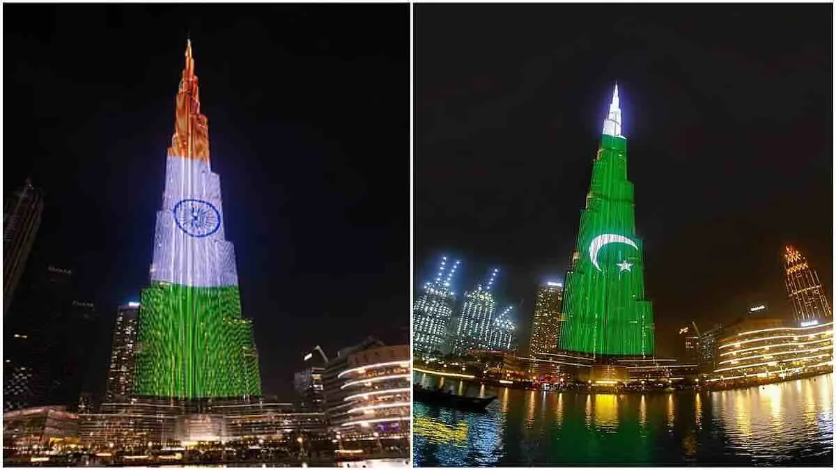 UAE: दुबई में 79वें स्वतंत्रता दिवस पर तिरंगे की रोशनी से जगमगाएगा बुर्ज खलीफ़ा